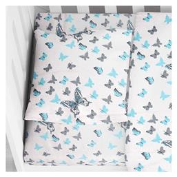 Butterfly Βρεφική Μαξιλαροθήκη από 100% Βαμβάκι 56 Sky Blue 35x45εκ. Dimcol