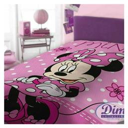 Dimcol Κουβέρτα Πικέ Disney Minnie 160x240cm Ροζ από το Spitishop