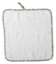 Λαβέτα Ώμου από Μουσελίνα Λευκό 30x30εκ. Dimcol