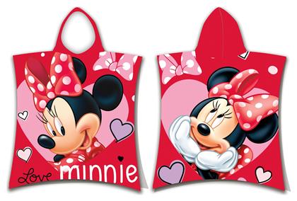 Minnie Παιδικό Πόντσο Θαλάσσης 05 50x115cm σε Κόκκινο χρώμα Dimcol