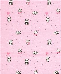 Dimcol Panda Πάνα Αγκαλιάς Χασέ σε Ροζ Χρώμα 80x80cm