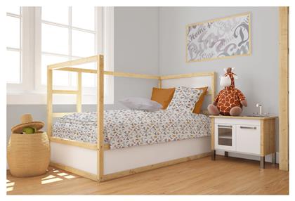 Πάπλωμα Κούνιας Βαμβακερό Γκρι 120x160cm Dimcol