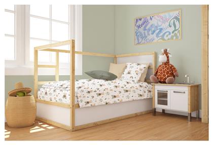 Πάπλωμα Κούνιας Βαμβακερό Λευκό 120x160cm Dimcol