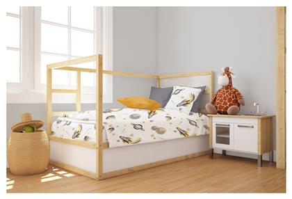 Πάπλωμα Κούνιας Βαμβακερό Λευκό 120x160cm Dimcol