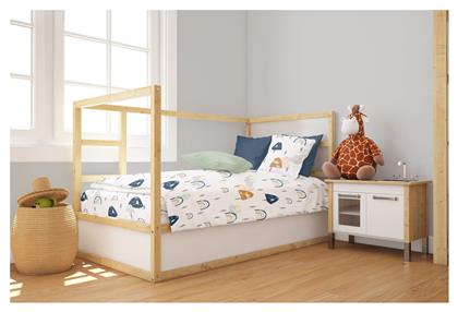 Πάπλωμα Κούνιας Βαμβακερό Λευκό 120x160cm Dimcol