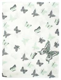 Dimcol Παιδική Μαξιλαροθήκη ''Butterfly'' από 100% Βαμβάκι 50x70cm Πράσινη από το Aithrio