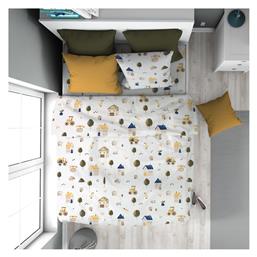 Παιδικό Πάπλωμα Μονό White-green 160x240εκ. Dimcol