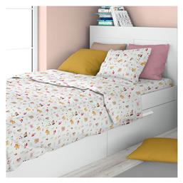 Παιδικό Πάπλωμα Μονό White-pink 160x240εκ. Dimcol