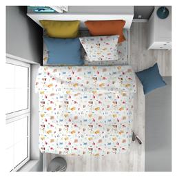 Παιδικό Πάπλωμα Μονό White-sky Blue 160x240εκ. Dimcol