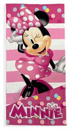 Πετσέτα Θαλάσσης Quick Dry Disney Home Minnie 26 70x140 Pink 100% Microfiber Dimcol