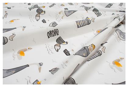 Σελτεδάκι Χασέ Λευκό 80x80εκ. Dimcol