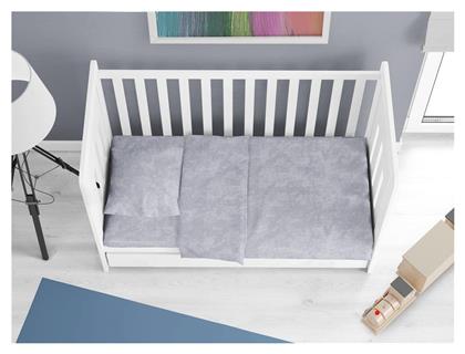 Βρεφική Παπλωματοθήκη Bebe Premium Shadow Light Grey 120x160εκ. Dimcol