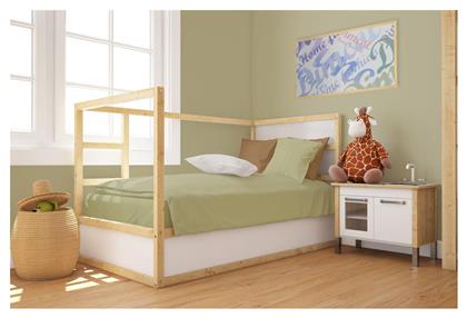 Βρεφική Παπλωματοθήκη Bebe Solid Olive 120x160εκ. Dimcol