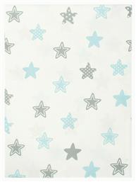 Dimcol Σεντόνι Λίκνου Star 80x110cm 104 Sky Blue από το Spitishop