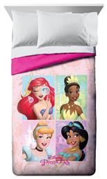 Παιδικό Πάπλωμα Μονό με Γέμιση Microfiber Princess Coral 160x240εκ. Disney