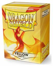 Matte Yellow Sleeves Standard Size 100τμχ Dragon Shield