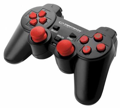 Corsair Ενσύρματο Gamepad για PC / PS3 Black/Red Esperanza από το e-shop