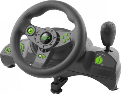 Esperanza Steering Wheel EGW102 Τιμονιέρα με Μοχλό Ταχυτήτων και Πετάλια για PC / PS3 με 270° Περιστροφής από το Public