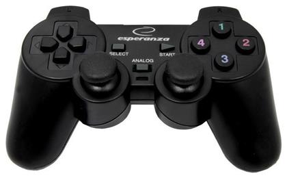 Warrior Ενσύρματο Gamepad για PC Μαύρο Esperanza από το e-shop