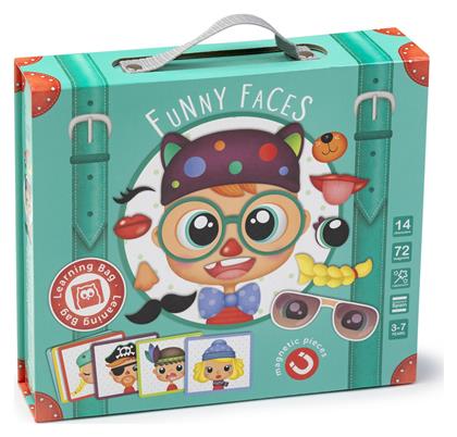 Eureka Μαγνητικό Παιχνίδι Κατασκευών Funny Faces για Παιδιά 3+ Ετών από το Moustakas Toys