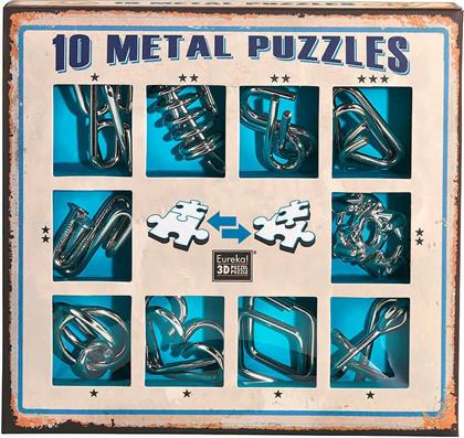 Eureka Puzzles Professor Puzzle 10 Metal Blue