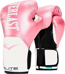 Everlast Elite Pro Style WSD Training Γάντια Πυγμαχίας από Συνθετικό Δέρμα για Σάκο Ροζ