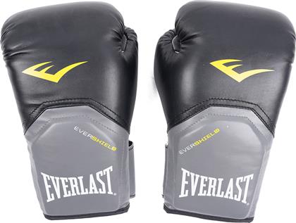 Everlast Pro Style Elite 2300 Γάντια Πυγμαχίας από Συνθετικό Δέρμα για Αγώνα Μαύρα/Γκρι από το Cosmos Sport