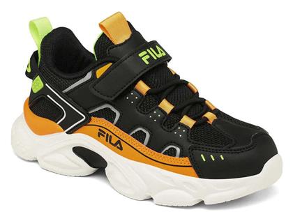 Παιδικά Sneakers Memory Spinel 3 V Ανατομικά με Σκρατς Μαύρα Fila