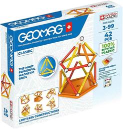 Geomag Μαγνητικό Παιχνίδι Κατασκευών Classic 42τμχ για Παιδιά 3+ Ετών από το ToyGuru