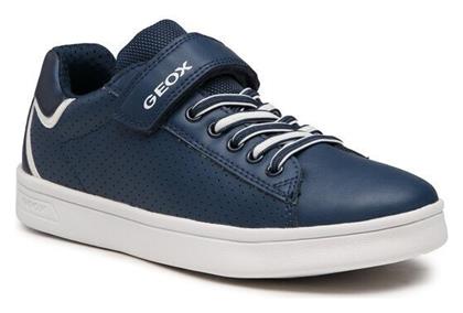 Geox Παιδικά Sneakers Djrock Ανατομικά με Σκρατς Navy Μπλε από το Modivo