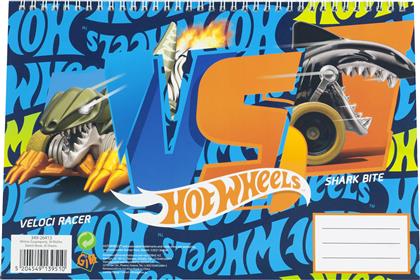 Μπλοκ Ζωγραφικής Hot Wheels Α4 30 Φύλλα Gim