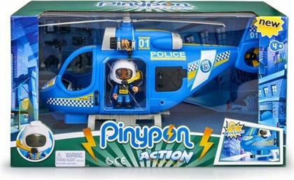 Giochi Preziosi Παιχνίδι Μινιατούρα Pinypon & Αστυνομικό Ελικόπτερο με Φώτα για 4+ Ετών 7εκ.