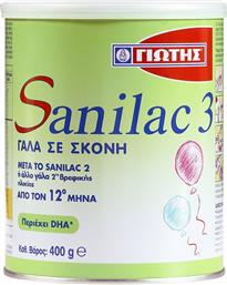 Γιώτης Γάλα σε Σκόνη Sanilac 3 12m+ 400gr