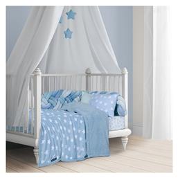 Κουβέρτα Αγκαλιάς & Λίκνου Sherpa Fleece Γαλάζια Σιέλ 80x110εκ. Greenwich Polo Club