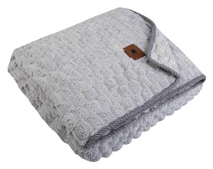 Κουβέρτα Αγκαλιάς & Λίκνου Βελουτέ Γκρι 80x110εκ. Greenwich Polo Club