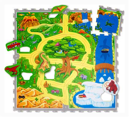 Παιδικό Παζλ Δαπέδου με Δρόμους Hakuna Matte