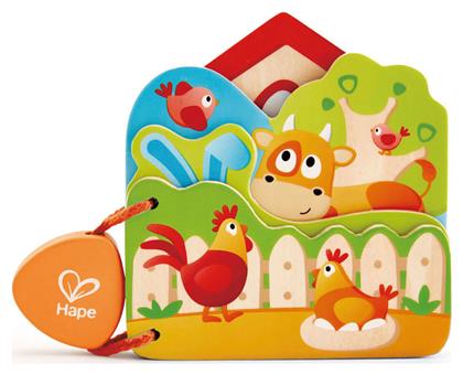 Baby's Farm Animal Book από Ξύλο για 10+ Μηνών Hape