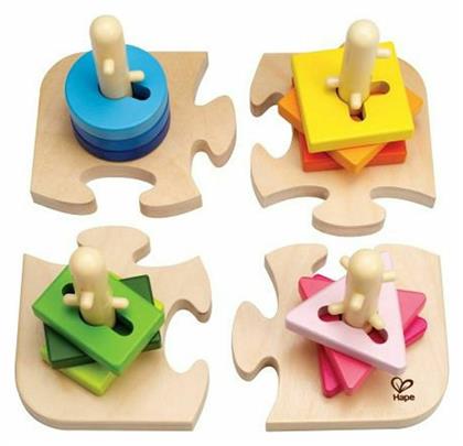 Early Explorer Creative Peg Puzzle από Ξύλο για 18+ Μηνών Hape