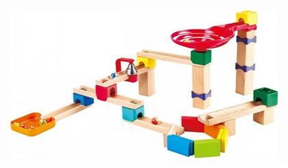 Παιχνίδι Κατασκευών Ξύλινo Crazy Rollers Stack Track για Παιδιά 1+ Έτους Hape από το ToyGuru