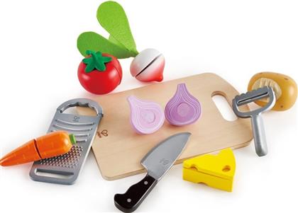Hape Τα Υλικά Μαγειρικής του Σεφ από Ξύλο για 3+ Ετών 10τμχ από το Moustakas Toys