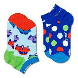 Παιδικά Σοσόνια Car Μπλε 2 Ζευγάρια Happy Socks