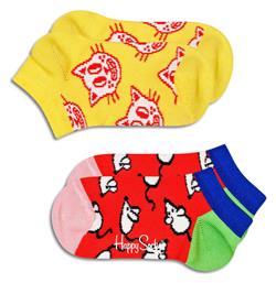 Παιδικά Σοσόνια Cat & Mouse Πολύχρωμα 2 Ζευγάρια Happy Socks από το Favela