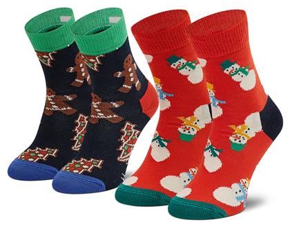 Παιδικές Κάλτσες Μακριές Μπλε 2 Ζευγάρια Happy Socks