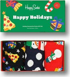 Happy Socks Παιδικές Κάλτσες Μακριές Holiday για Αγόρι 3 Pack
