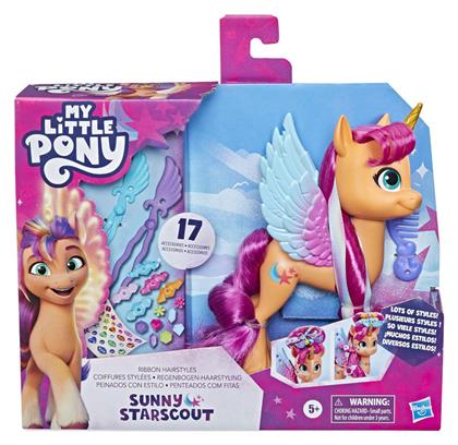 Παιχνίδι Μινιατούρα My Little Pony Ribbon Hairstyles Sunny για 5+ Ετών Hasbro