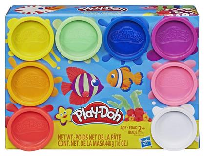 Hasbro Play-Doh 8 Πλαστοζυμαράκια Πλαστελίνης Sea Rainbow για 2+ Ετών από το e-shop
