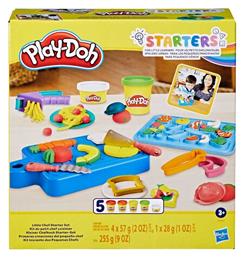 Hasbro Play-Doh Πλαστελίνη - Παιχνίδι Chef Starter Set για 3+ Ετών, 5τμχ