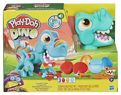 Hasbro Play-Doh Πλαστελίνη - Παιχνίδι Dino Crew Crunchin T-Rex για 3+ Ετών, 3τμχ