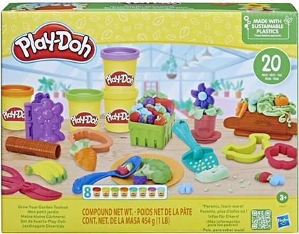 Hasbro Play-Doh Πλαστελίνη - Παιχνίδι Garden Toolset για 3+ Ετών