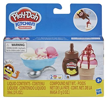 Play-Doh Πλαστελίνη - Παιχνίδι Kitchen Creations Mini Drizzle Ice Cream για 3+ Ετών, 2τμχ Hasbro